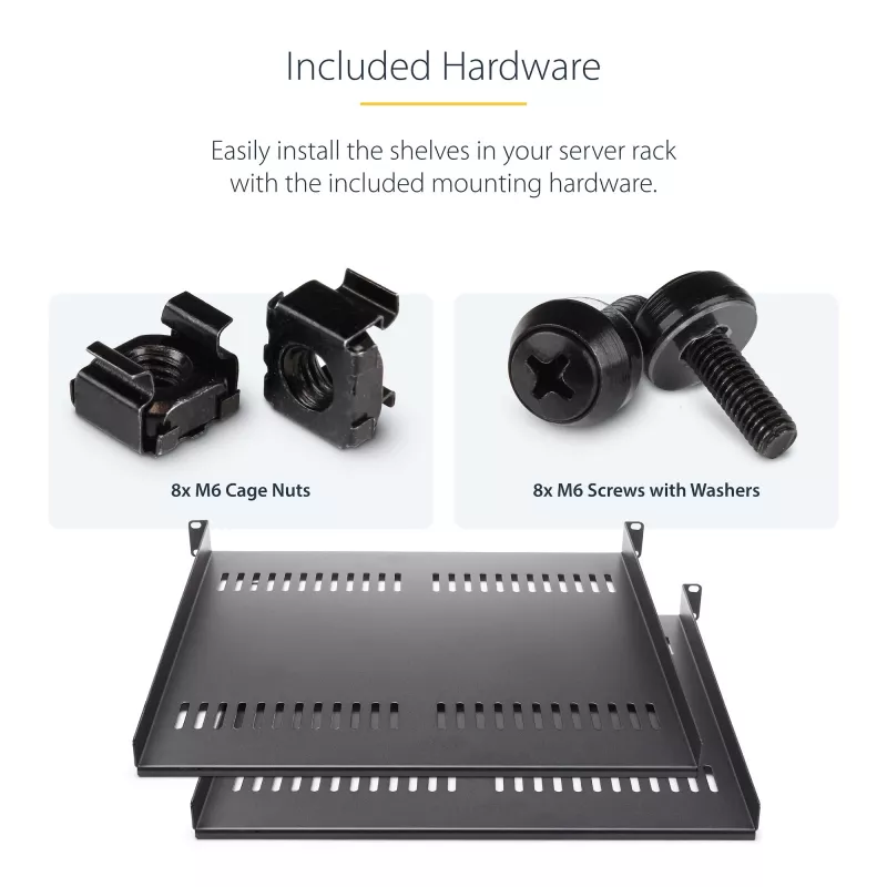 StarTech.com CABSHELF116V2PK statīva piederums statīva plaukts