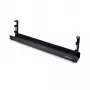 StarTech.com Under Desk kabelis Management Tray, Length Adjustable kabelis Organizer, Clamp-On Installation, No Drilling Required, Power Bar Holder, Melns