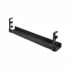 StarTech.com Under Desk kabelis Management Tray, Length Adjustable kabelis Organizer, Clamp-On Installation, No Drilling Required, Power Bar Holder, Melns