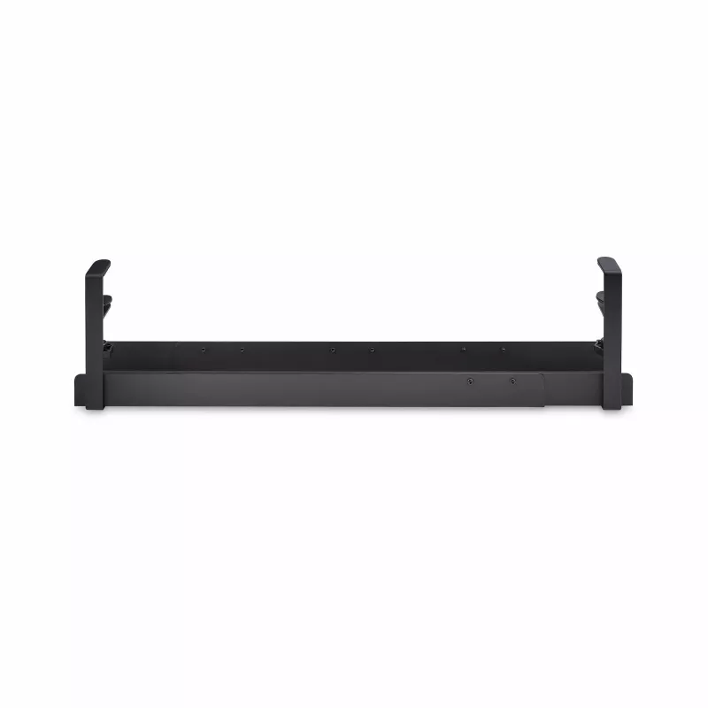 StarTech.com Under Desk kabelis Management Tray, Length Adjustable kabelis Organizer, Clamp-On Installation, No Drilling Required, Power Bar Holder, Melns