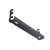 StarTech.com Under Desk kabelis Management Tray, Length Adjustable kabelis Organizer, Clamp-On Installation, No Drilling Required, Power Bar Holder, Melns