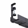 StarTech.com Under Desk kabelis Management Tray, Length Adjustable kabelis Organizer, Clamp-On Installation, No Drilling Required, Power Bar Holder, Melns