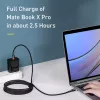 Baseus Cafule USB kabelis USB 2.0 2 m USB C Melns
