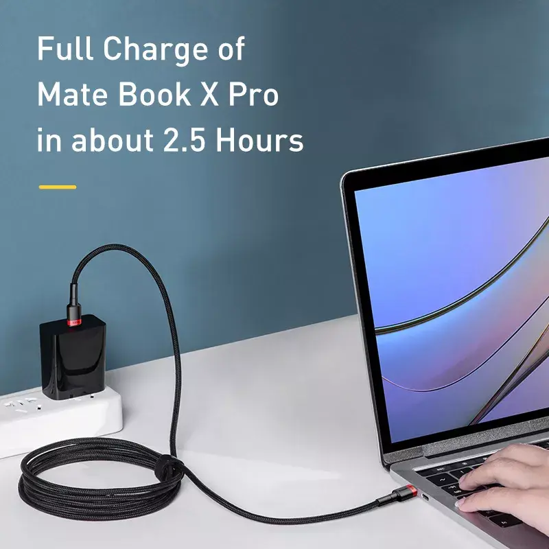 Baseus Cafule USB kabelis USB 2.0 2 m USB C Melns