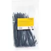 StarTech.com 100-Pack 6 inch(15cm) kabelis Ties - 1/8 inch(3.6mm) wide, 1-3/8 inch(39mm) Bundle Diameter, 40lb(18kg) Tensile Strength, Nylon Self Locking Zip Ties with Curved Tip, UL Listed, Melns - TAA