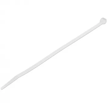 StarTech.com 8 collu (20 cm) kabeļu saites – 1/8 collas (4 mm) platas, 2-1/8 collas (55 mm) saišķa diametrs, 50 mārciņas (22 kg) stiepes izturība, neilona pašbloķējošās rāvējslēdzēja saites ar izliektu galu – 94V-2/UL sarakstā, 100 gab. iepakojums – balta