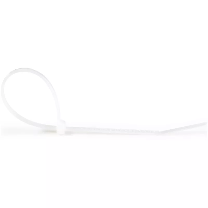 StarTech.com 8 collu (20 cm) kabeļu saites – 1/8 collas (4 mm) platas, 2-1/8 collas (55 mm) saišķa diametrs, 50 mārciņas (22 kg) stiepes izturība, neilona pašbloķējošās rāvējslēdzēja saites ar izliektu galu – 94V-2/UL sarakstā, 100 gab. iepakojums – balta