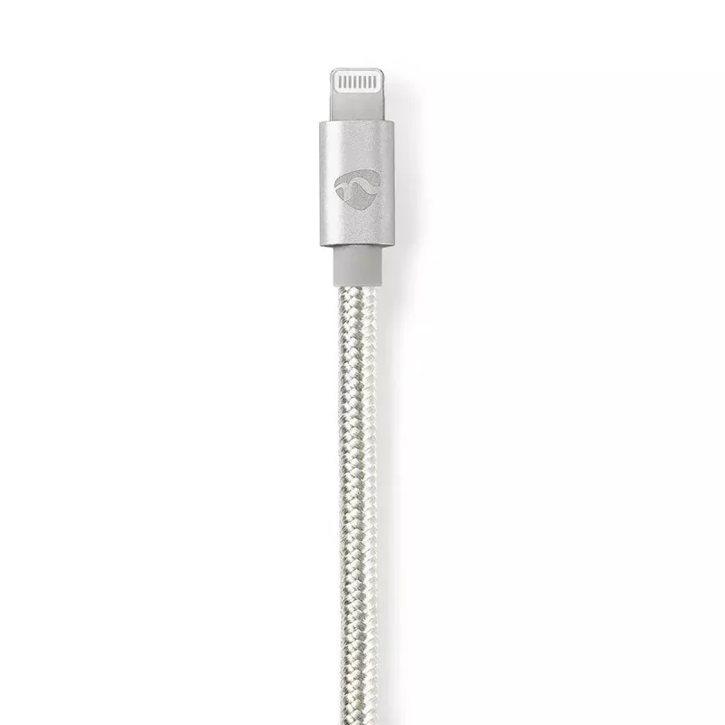 Nedis CCTB39940AL10 Lightning kabelis 1m alumīnijs 3,5 mm savienotājs