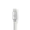 Nedis CCTB39940AL10 Lightning kabelis 1m alumīnijs 3,5 mm savienotājs