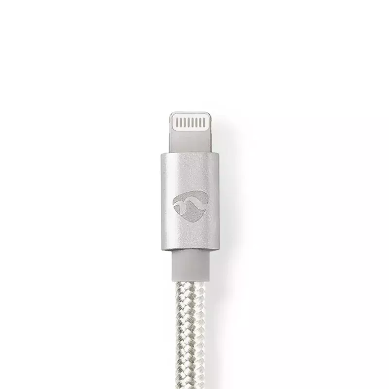 Nedis CCTB39940AL10 Lightning kabelis 1m alumīnijs 3,5 mm savienotājs