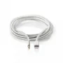 Nedis CCTB39940AL10 Lightning kabelis 1m alumīnijs 3,5 mm savienotājs