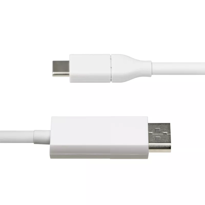 StarTech.com 6 pēdu (2 m) USB-C uz DisplayPort 1.2 kabelis, divvirzienu, 4K 60 Hz, balts video adaptera vads Apple MacBook Pro / Air M1 M2 M3 M4, Mac Mini / Studio, Thunderbolt saderīgs