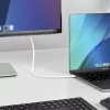StarTech.com 6 pēdu (2 m) USB-C uz DisplayPort 1.2 kabelis, divvirzienu, 4K 60 Hz, balts video adaptera vads Apple MacBook Pro / Air M1 M2 M3 M4, Mac Mini / Studio, Thunderbolt saderīgs