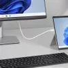 StarTech.com 6 pēdu (2 m) USB-C uz DisplayPort 1.2 kabelis, divvirzienu, 4K 60 Hz, balts video adaptera vads Apple MacBook Pro / Air M1 M2 M3 M4, Mac Mini / Studio, Thunderbolt saderīgs