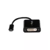 StarTech.com USB C–DVI adapteris – melns – 1920x1200 – USB Type-C video pārveidotājs jūsu DVI-D displejam/monitoram/projektoram – uzlabotā versija ir CDP2DVIEC
