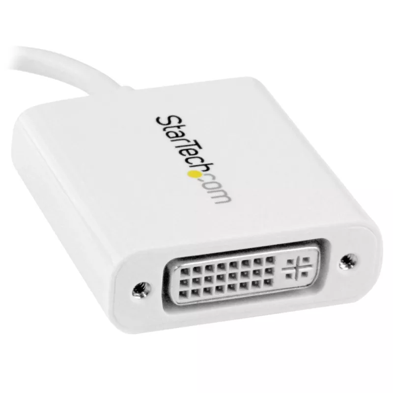 StarTech.com USB-C uz DVI adapteris - Balts, 3.2 Gen 2 (3.1 Gen 2), USB Type-C, DVI izeja, 1920 x 1200 pikseļi