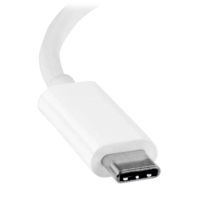 StarTech.com USB-C uz DVI adapteris - Balts, 3.2 Gen 2 (3.1 Gen 2), USB Type-C, DVI izeja, 1920 x 1200 pikseļi