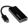 StarTech.com USB-C uz HDMI adapteris ar 4K 30Hz - Melns, 3.2 Gen 2 (3.1 Gen 2), USB Type-C, HDMI izeja, 3840 x 2160 pikseļi