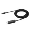 StarTech.com 3 m USB C uz HDMI kabelis - 4K 60Hz USB Type-C uz HDMI 2.0 video adaptera kabelis - Thunderbolt 3 saderīgs - klēpjdatora uz HDMI monitoru/displeju - DP 1.2 Alt Mode HBR2 - melns