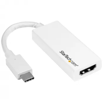 StarTech.com USB-C uz HDMI adapteris - balts - 4K 60Hz, USB Type-C, HDMI izeja, 3840 x 2160 pikseļi
