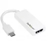 StarTech.com USB-C uz HDMI adapteris - balts - 4K 60Hz, USB Type-C, HDMI izeja, 3840 x 2160 pikseļi