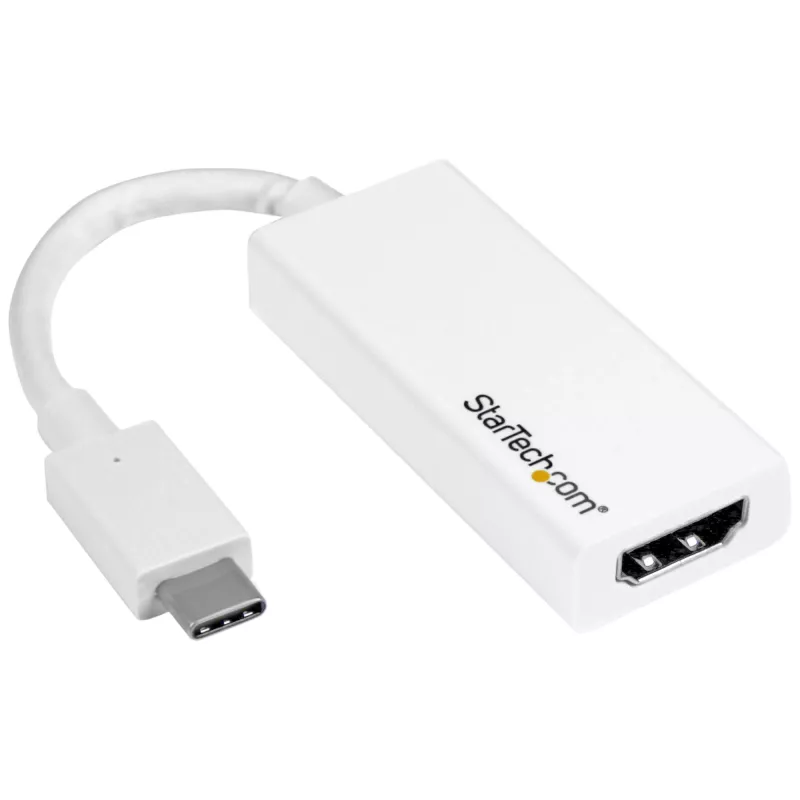 StarTech.com USB-C uz HDMI adapteris - balts - 4K 60Hz, USB Type-C, HDMI izeja, 3840 x 2160 pikseļi
