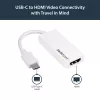 StarTech.com USB-C uz HDMI adapteris - balts - 4K 60Hz, USB Type-C, HDMI izeja, 3840 x 2160 pikseļi