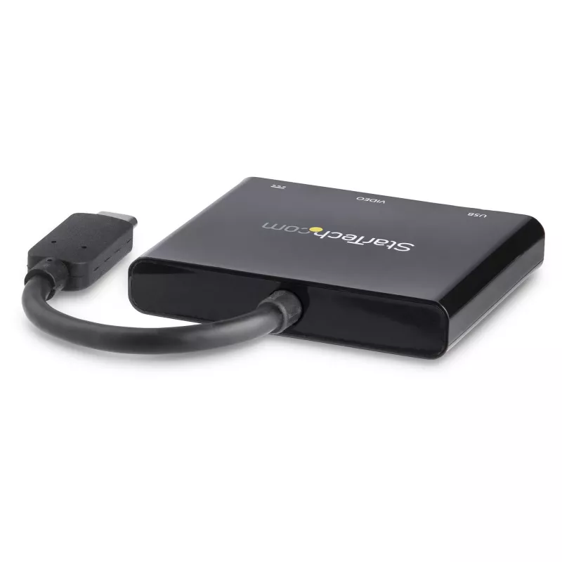 StarTech.com USB-C daudzpieslēgvietu adapteris ar HDMI - USB 3.0 pieslēgvieta - 60 W PD - melns