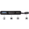 StarTech.com USB-C daudzpieslēgvietu adapteris ar HDMI - USB 3.0 pieslēgvieta - 60 W PD - melns