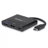 StarTech.com USB-C daudzpieslēgvietu adapteris ar HDMI - USB 3.0 pieslēgvieta - 60 W PD - melns