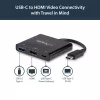 StarTech.com USB-C daudzpieslēgvietu adapteris ar HDMI - USB 3.0 pieslēgvieta - 60 W PD - melns