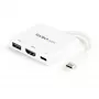 StarTech.com USB-C Multiport Adapter with HDMI - USB 3.0 Port - 60W PD - balta