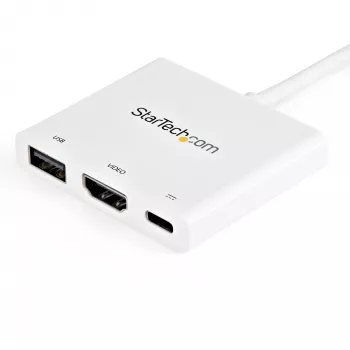StarTech.com USB-C Multiport Adapter with HDMI - USB 3.0 Port - 60W PD - balta