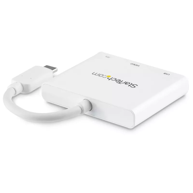 StarTech.com USB-C Multiport Adapter with HDMI - USB 3.0 Port - 60W PD - balta