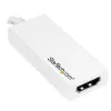 StarTech.com USB-C uz HDMI adapteris ar 4K 30Hz - Balts, USB Type-C, HDMI izeja, 3840 x 2160 pikseļi