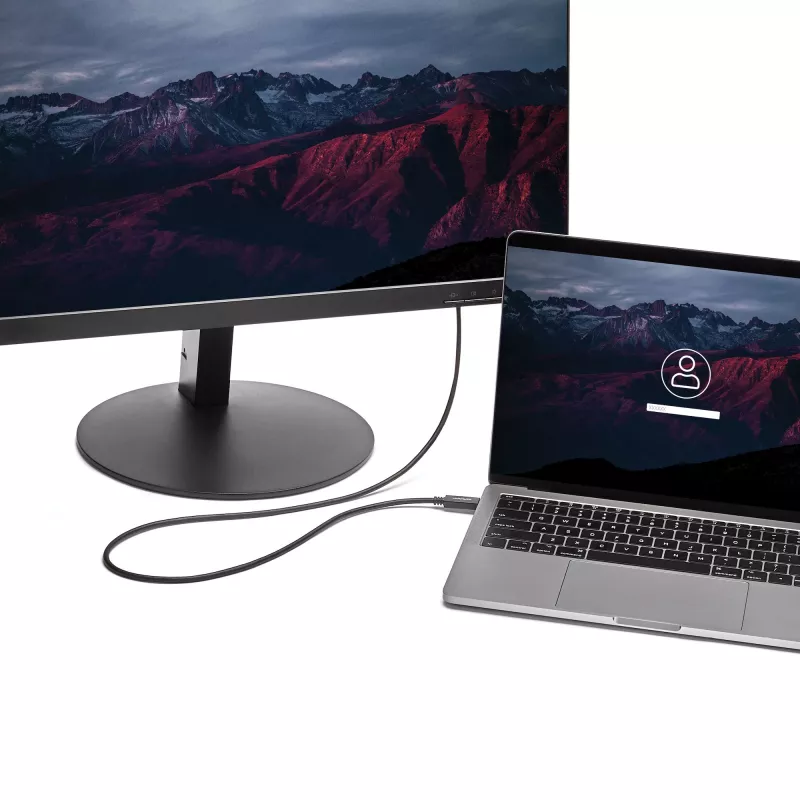 StarTech.com 6 pēdu/2 m USB C uz VGA kabelis - 1920x1200/1080p USB Type C uz VGA video aktīvais adaptera kabelis - Thunderbolt 3 saderīgs - Klēpjdators uz VGA monitoru/projektoru - DP Alt Mode HBR2