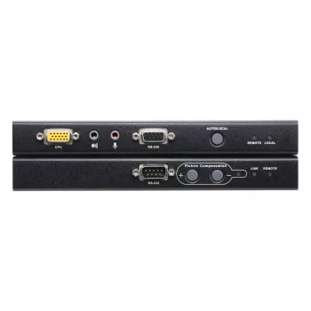ATEN USB VGA KVM paplašinātājs ar audio un RS-232 (200 m), raidītājs un uztvērējs, vadu, 200 m, Cat5, 1920 x 1200 pikseļi, spiedpogas