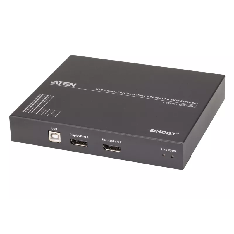 ATEN USB DisplayPort divu skatu HDBaseT™ 2.0 KVM paplašinātājs (4K@100m vienam skatam)