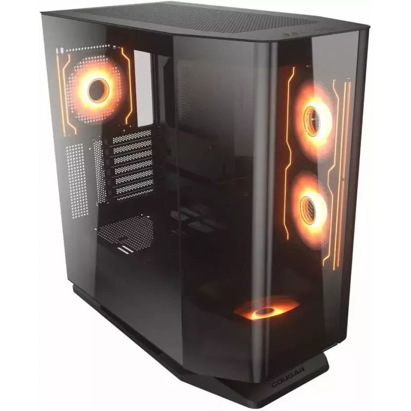 Datora korpuss COUGAR FV270 RGB, mid tower, melns