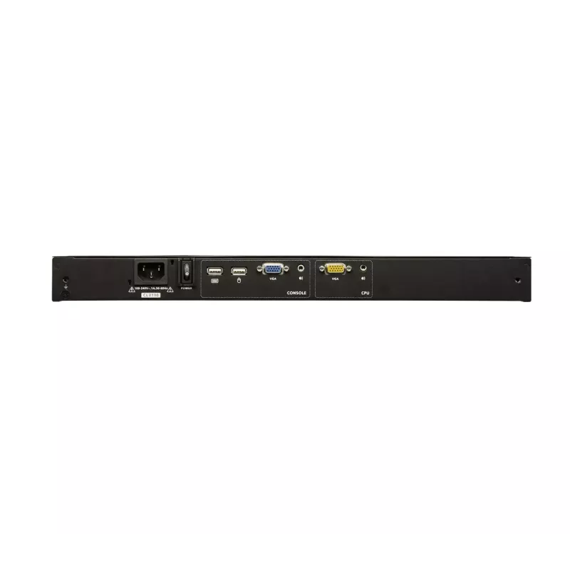 ATEN 1U īsa dziļuma USB VGA vienas sliedes LCD konsole