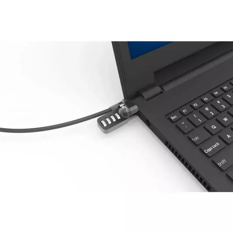 Kombinācijas slēdzene Compulocks CL37 T veida drošības kabeļa slēdzene, melna