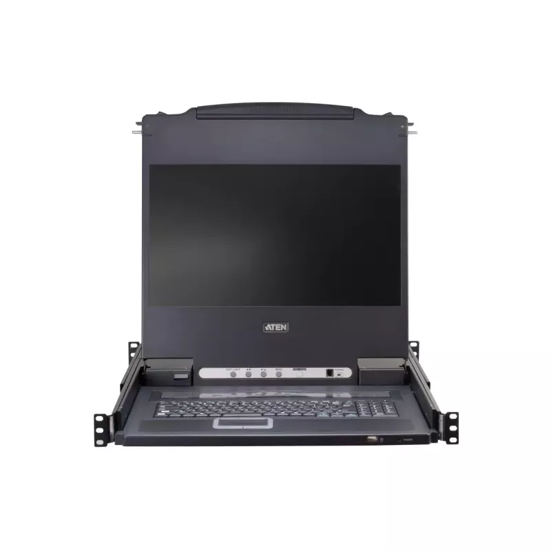 KVM slēdzis ATEN CL5708M Rack mounting Melns 1U 17 inch LCD CL5708M-ATA-GG