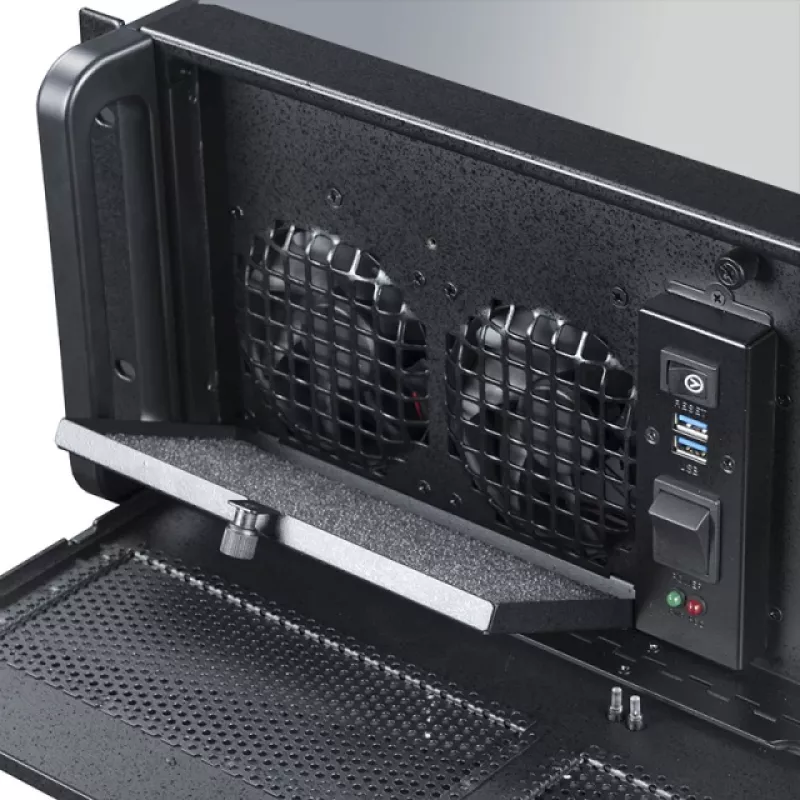 Chieftec UNC-410S-B-U3 Rack Melns