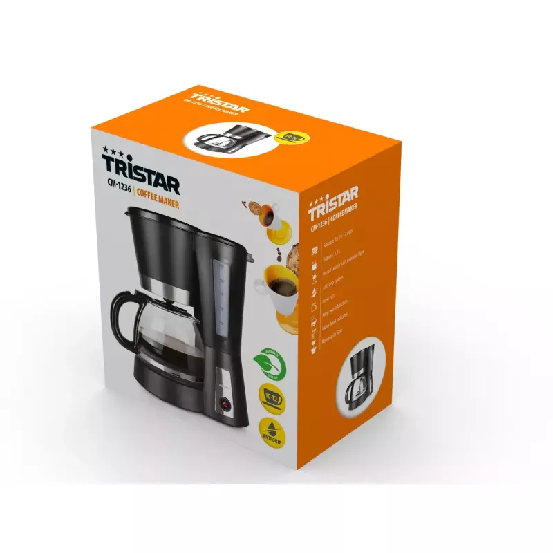 Pilienveida kafijas automāts Tristar 1,2 L CM-1236