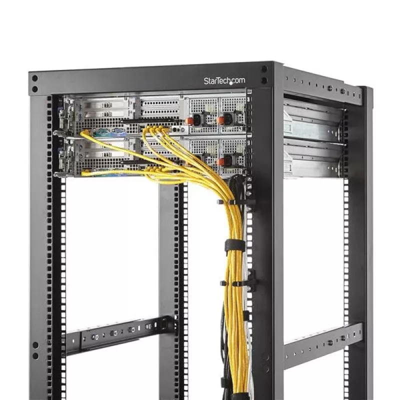 StarTech.com 1U Vertical Server Rack kabelis Management D-Ring Hook - 1.8x3.9in (4.5x10cm)