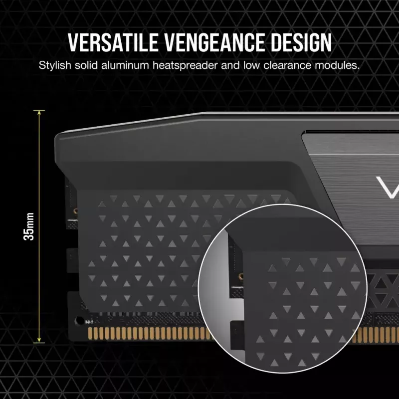 Corsair Vengeance 48 GB (2x24 GB) DDR5-6000 CL30 atmiņas komplekts, pelēks