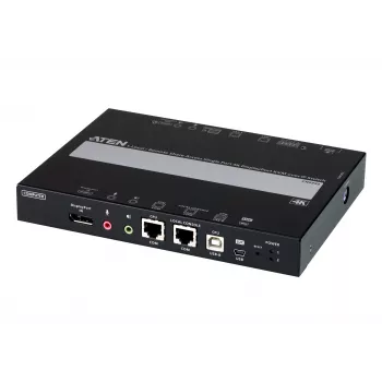 ATEN 1-vietējās/attālinātās koplietošanas piekļuves viena porta 4K DisplayPort KVM over IP slēdzis