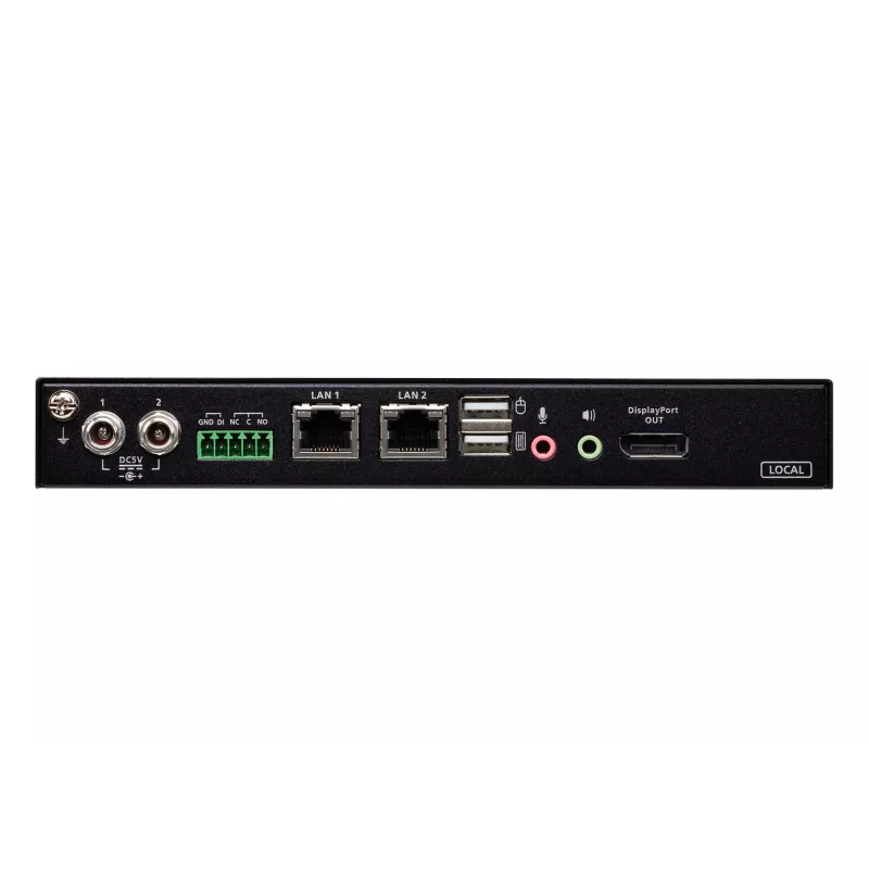 ATEN 1-vietējās/attālinātās koplietošanas piekļuves viena porta 4K DisplayPort KVM over IP slēdzis