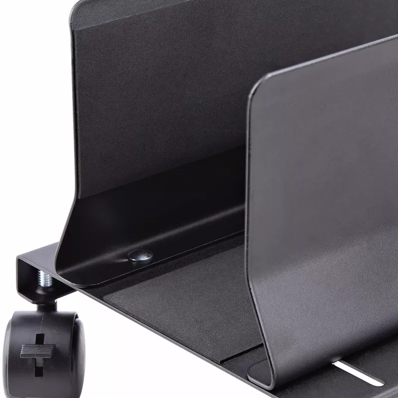 StarTech.com Datora torņa ratiņi, Ritošs mobilais CPU turētājs uz riteņiem (ritentiņi), Maksimālā slodze 46,3 mārciņas / 21 kg, Regulējams datora korpusa stiprinājums, Galddatora grīdas statīvs, Tērauda pārvietošanas platforma