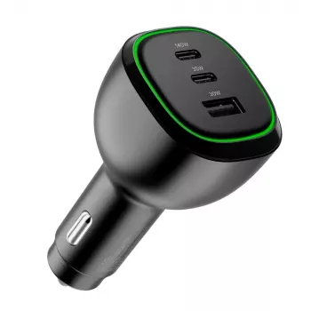 ALOGIC Rapid Power 165W USB-C auto lādētājs ar 240W lādēšanas kabeli